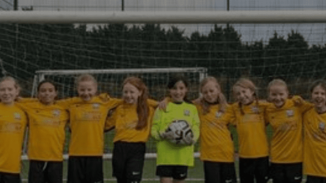 football image standing by goal